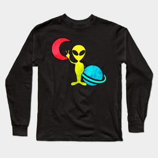 Alien in Space Long Sleeve T-Shirt